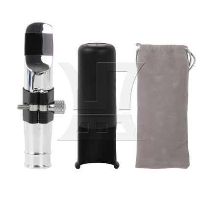 BQLZR Tenor Sax Mouthpiece 9# Clamp Cap for Pop Music w/ Thumb Hook Rest Part Set