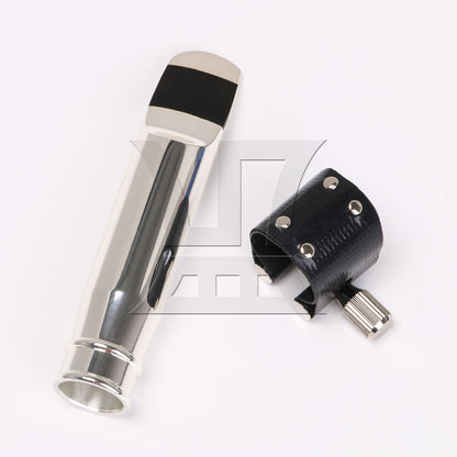 BQLZR Tenor Sax Mouthpiece 9# Clamp Cap for Pop Music w/ Thumb Hook Rest Part Set