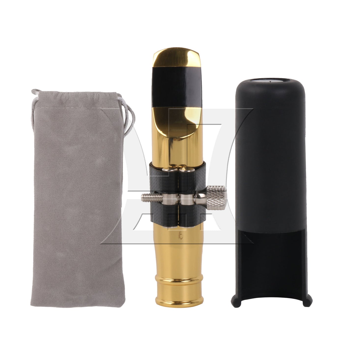 BQLZR Metal Mouthpiece 9# Clamp Cap Replacement Set for Tenor B Flat Sax Rose Gold