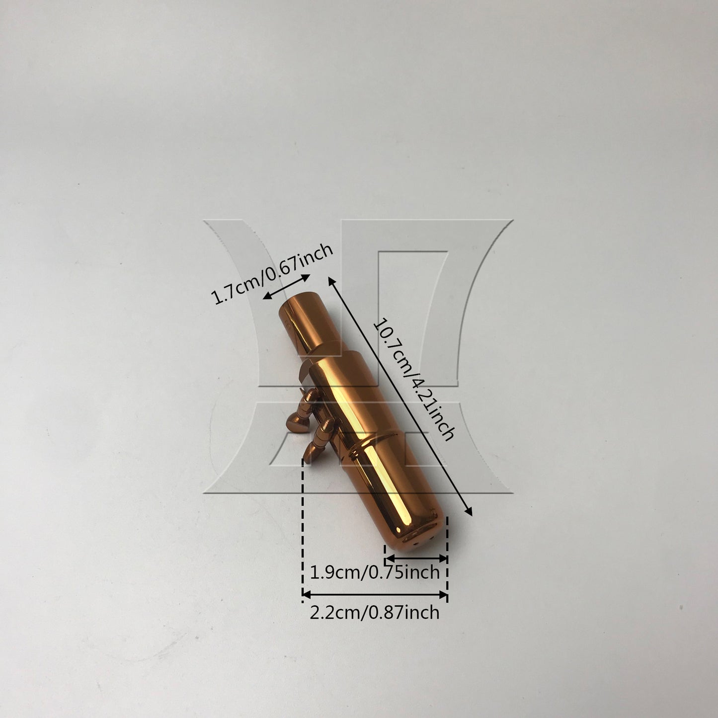 BQLZR Metal Mouthpiece 9# Clamp Cap Replacement Set for Tenor B Flat Sax Rose Gold