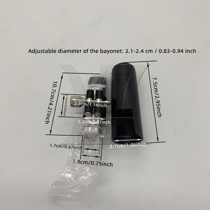 BQLZR Yibuy Tenor Saxophone Sax Mouthpiece with Square Ligature Silver 6# B-Flat