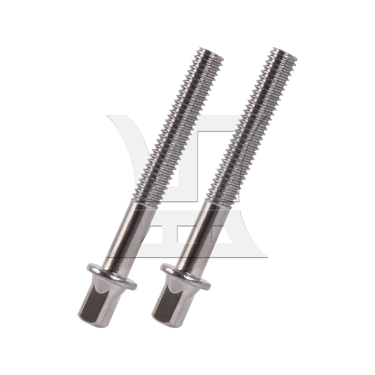 BQLZR 10 Pieces Drum Tension Rods M6x45mm Replacement Drum Kit Screws Silver
