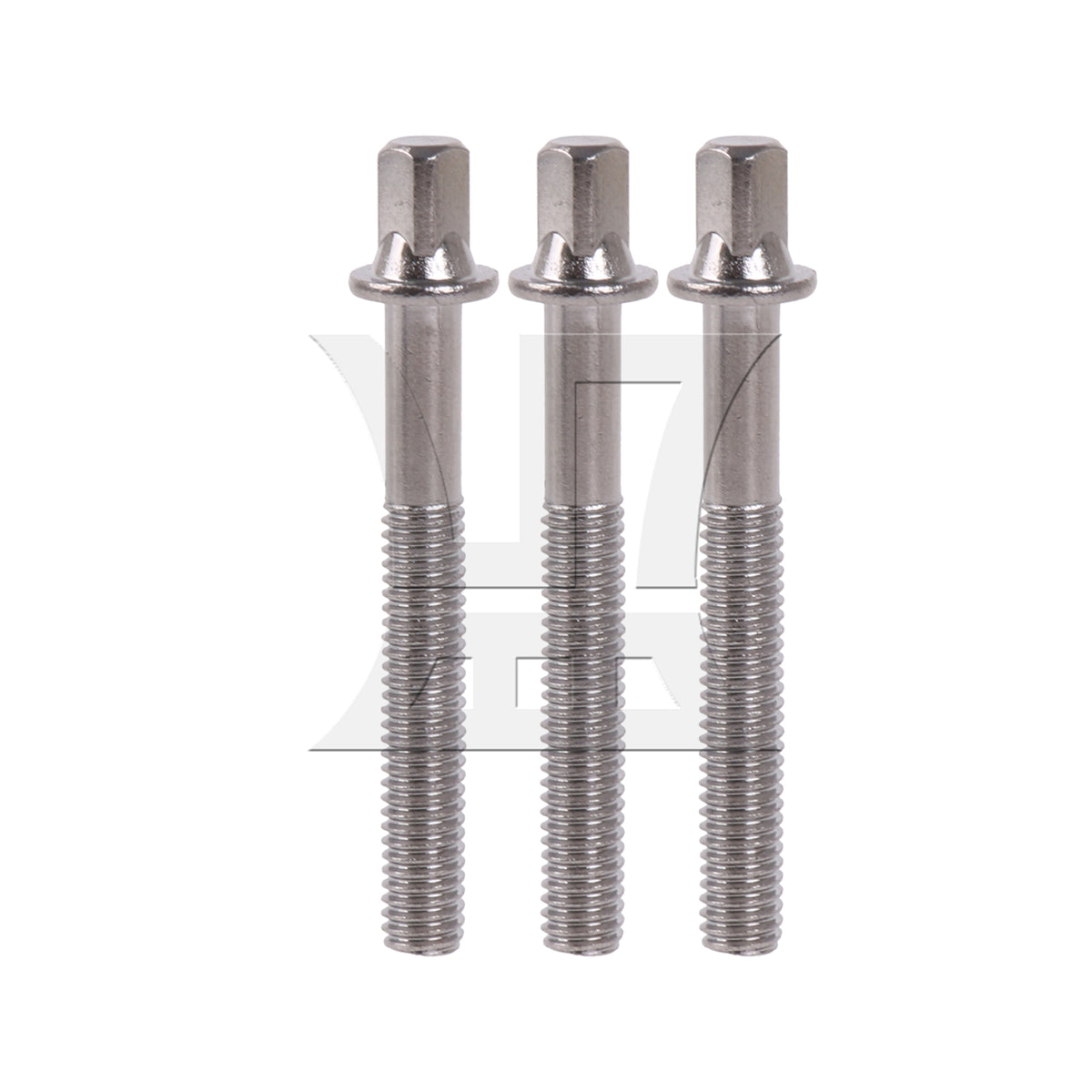 BQLZR 10 Pieces Drum Tension Rods M6x45mm Replacement Drum Kit Screws Silver