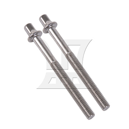 BQLZR Drum Tension Rods M6 x 64mm Replacement Drum Kit Screws Silver