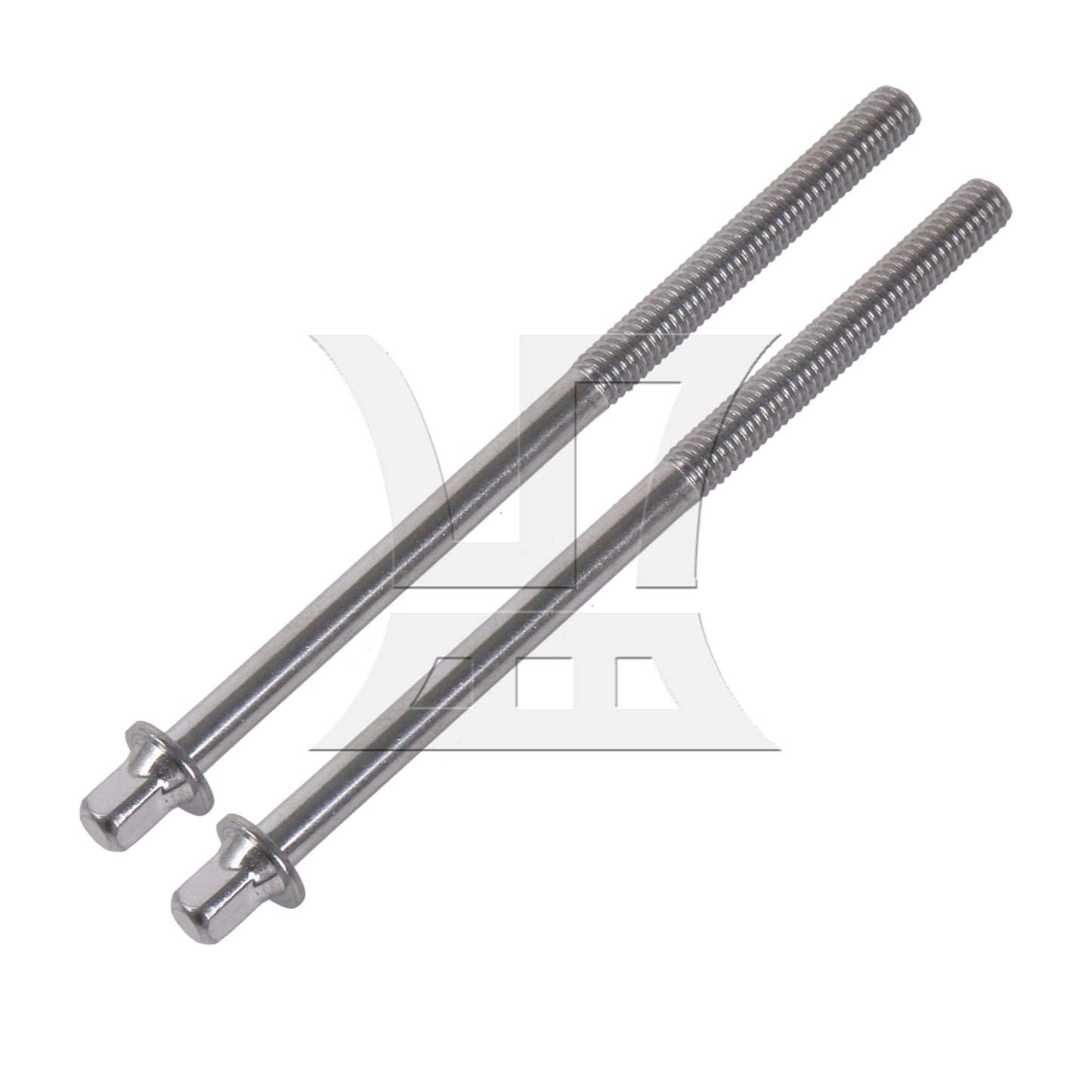 BQLZR  M6 Thread Dia Drum Tension Rods 100mm Length Drum Kit Screws Silver