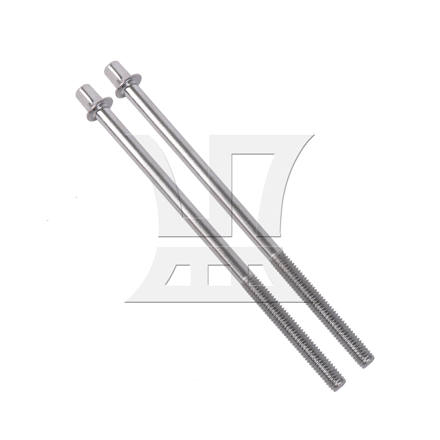 BQLZR M6 Thread Dia Drum Tension Rods 130mm Length Drum Kit Screws Silver
