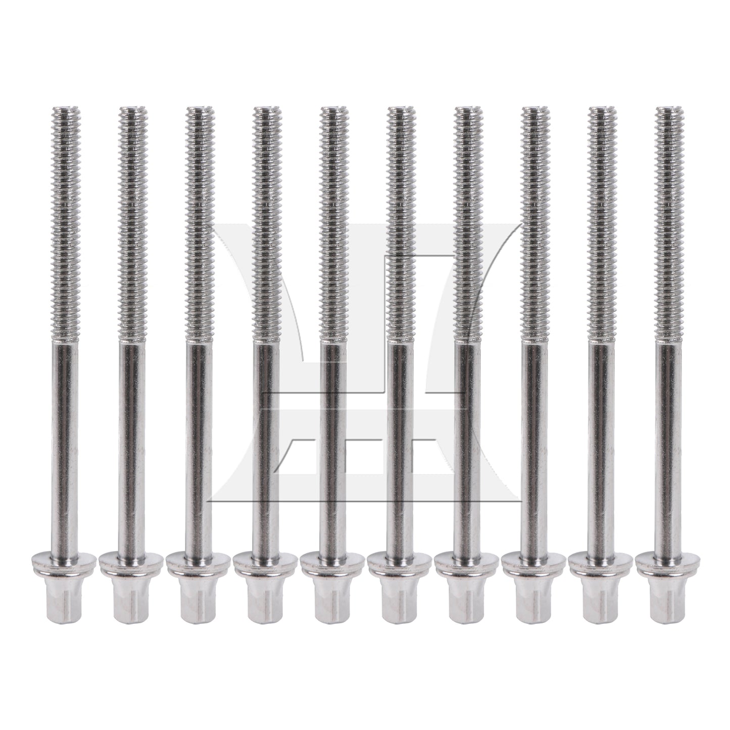 BQLZR Drum Tension Rods Iron M5 Thread 80mm for Percussion with Gaskets