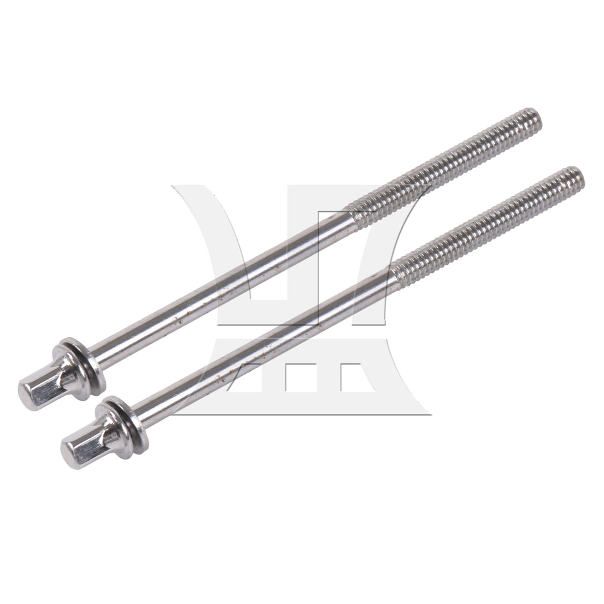 BQLZR 10 Pieces Bass Drum Tension Rods Iron 1/5 Inch 100mm for Percussion Hardware
