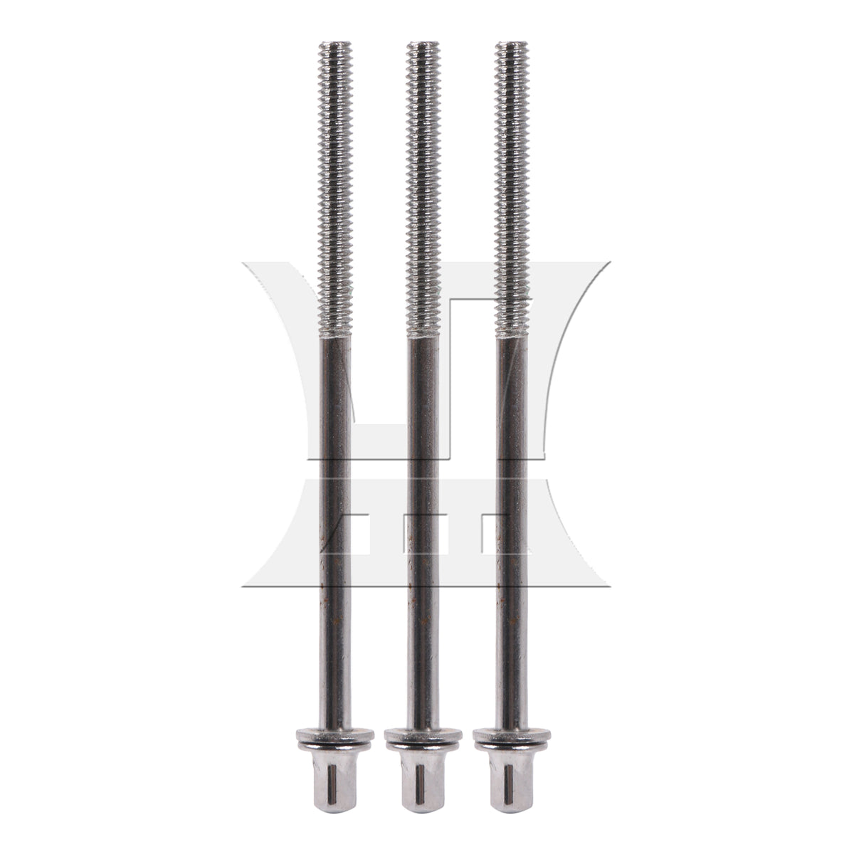 BQLZR 10 Pieces Bass Drum Tension Rods Iron 1/5 Inch 100mm for Percussion Hardware