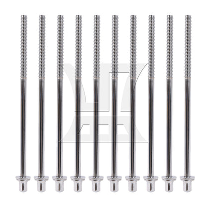 BQLZR Drum Tight Screw Tension Rods Percussion Replacement 1/5" 120mm L