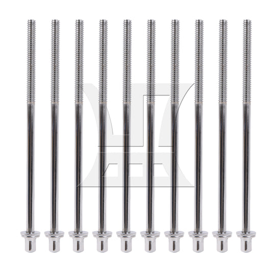 BQLZR Drum Tight Screw Tension Rods Percussion Replacement 1/5" 120mm L