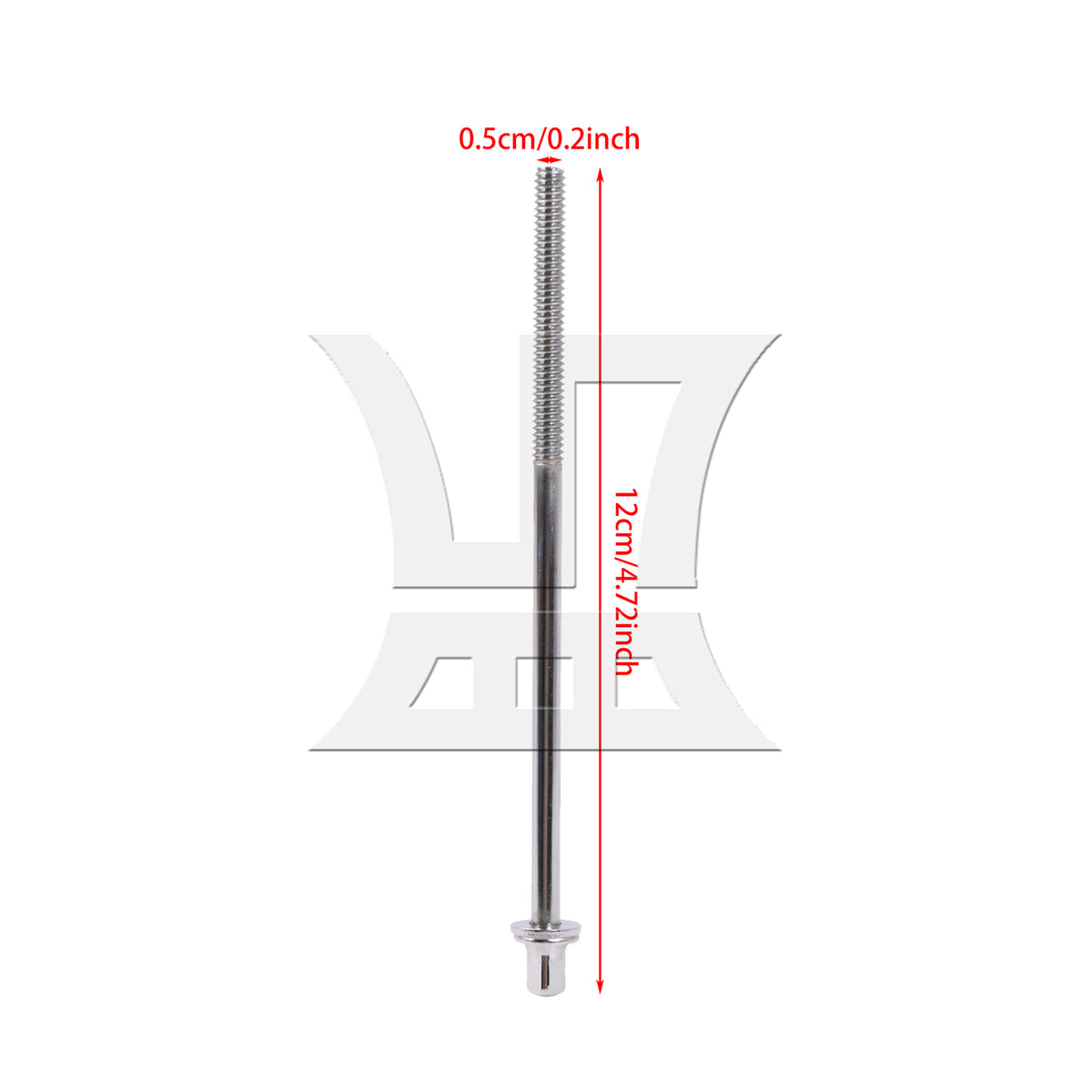 BQLZR Drum Tight Screw Tension Rods Percussion Replacement 1/5" 120mm L