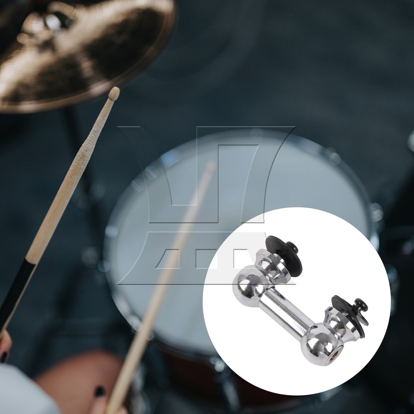 BQLZR Aluminum Snare Drum Lug Double End 38mm 1 Inch Replacement for Music Lovers