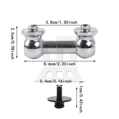 BQLZR Aluminum Snare Drum Lug Double End 38mm 1 Inch Replacement for Music Lovers