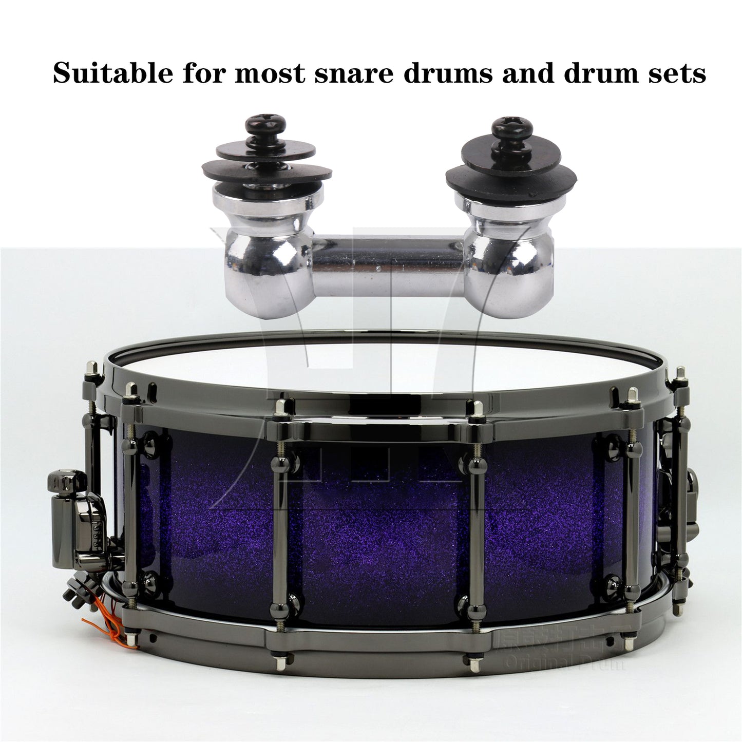 BQLZR Aluminum Snare Drum Lug Double End 38mm 1 Inch Replacement for Music Lovers