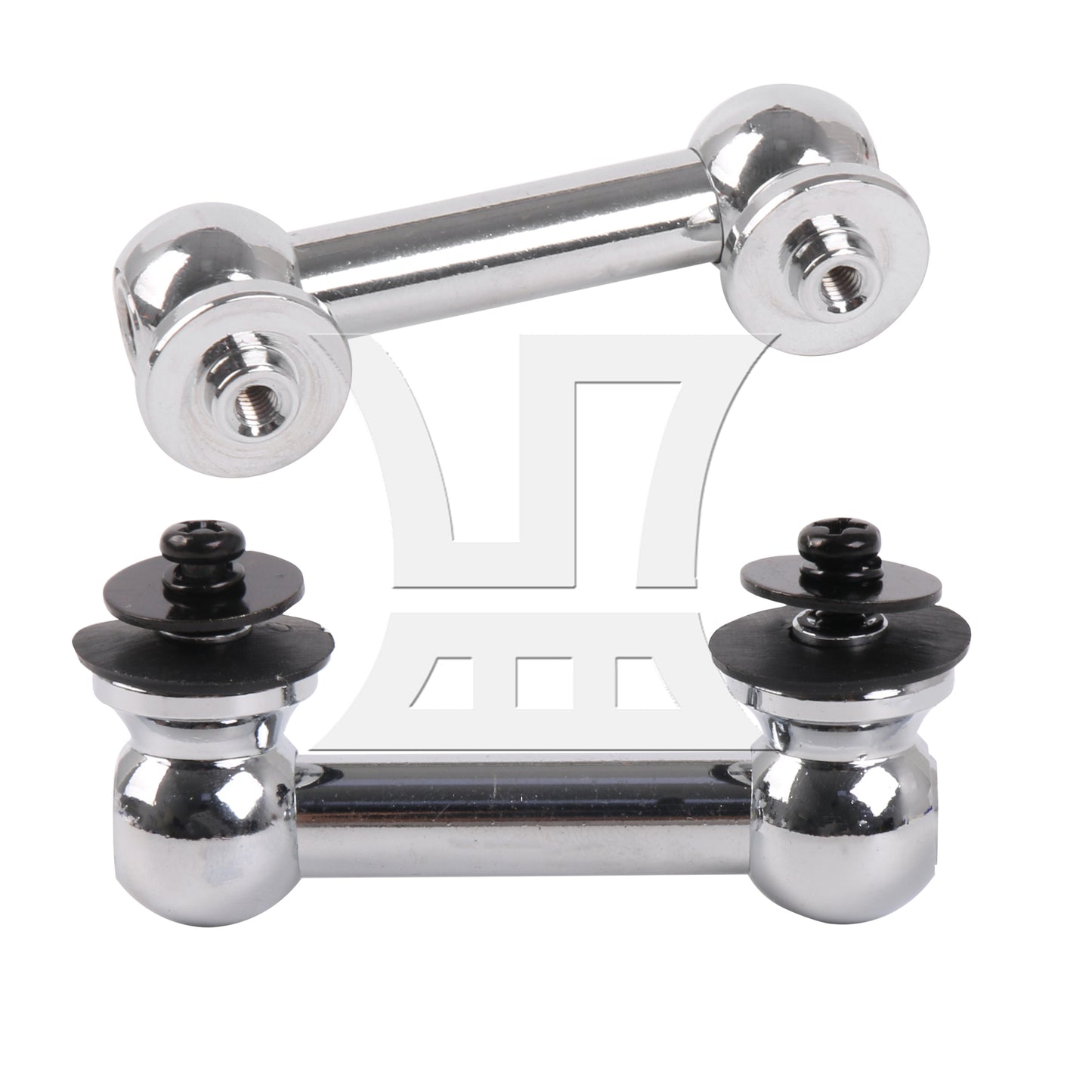 BQLZR Professional Metal Drum Lug Double Ends Set for Percussion 2.01 Inch Silver