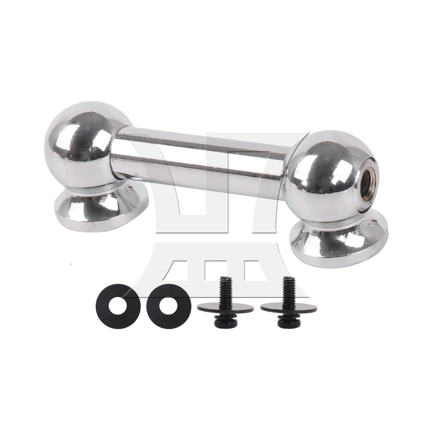 BQLZR Professional Metal Drum Lug Double Ends Set for Percussion 2.01 Inch Silver
