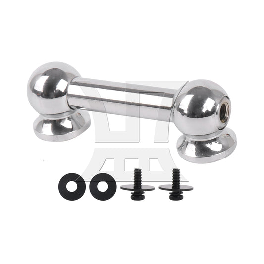 BQLZR Professional Metal Drum Lug Double Ends Set for Percussion 2.01 Inch Silver