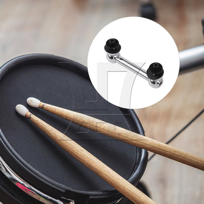 BQLZR Aluminum Double End Drum Lug Percussion 2.6 Inch with Screw Rubber Pads Kit