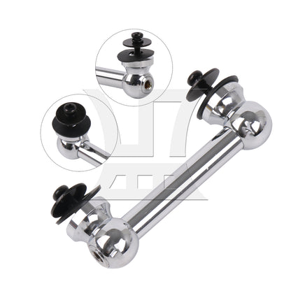 BQLZR Aluminum Double End Drum Lug Percussion 2.6 Inch with Screw Rubber Pads Kit