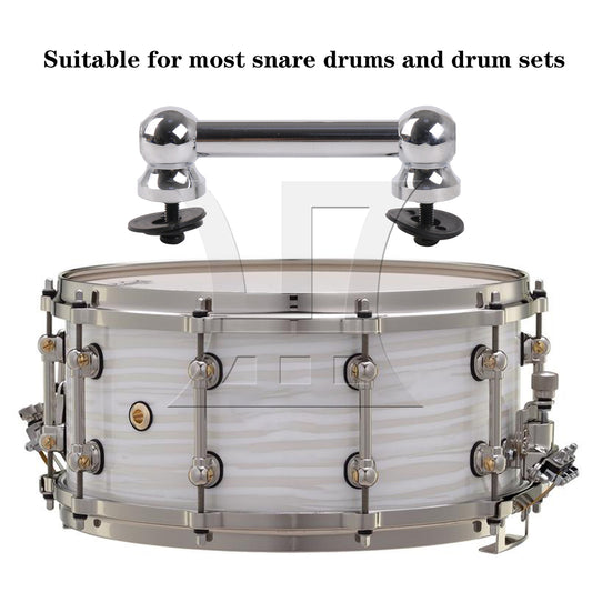 BQLZR Aluminum Double End Drum Lug Percussion 2.6 Inch with Screw Rubber Pads Kit