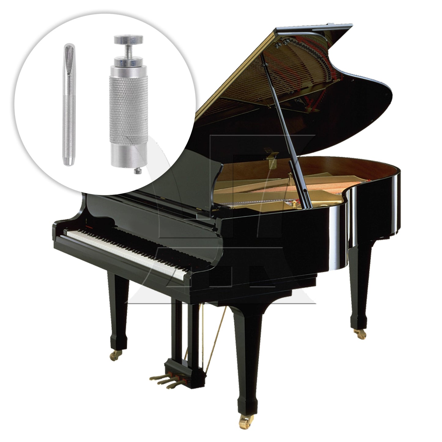 Piano Chord Change Tuning Tool 3 Circle Semi Metal String Winder Repair Set