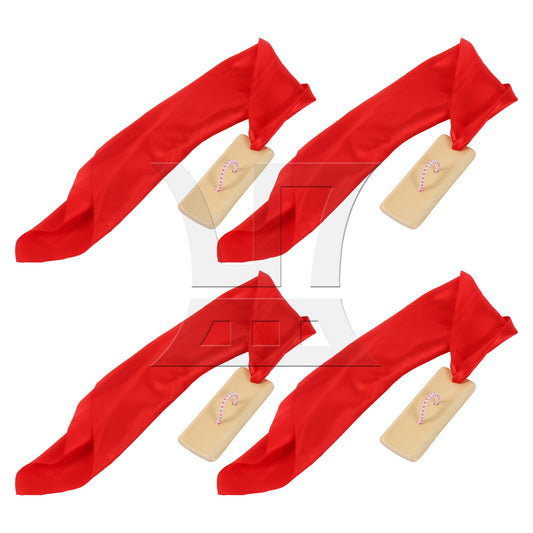 4 Pieces Bamboo China Kuaiban Allegro 3.94 x 1.57 Inch with Silk 17.72 Inch