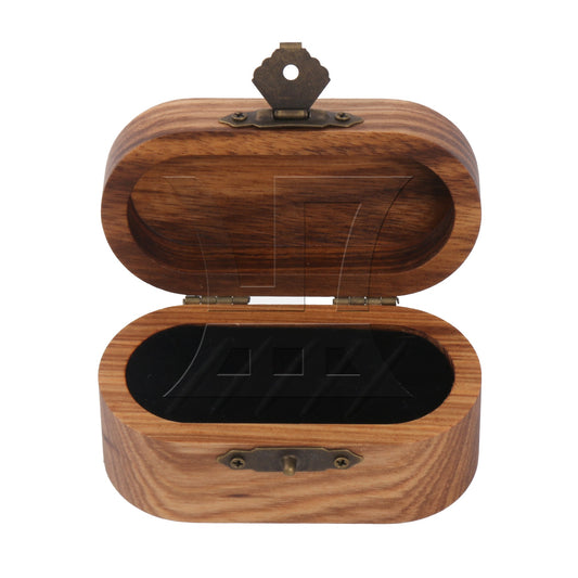 5 Pieces Wooden Guitar Pick Case Holder for Musicians Guitarists 8x4cm