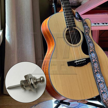 BQLZR 1pc Guitar Strap Lock Chrome for Various Guitars