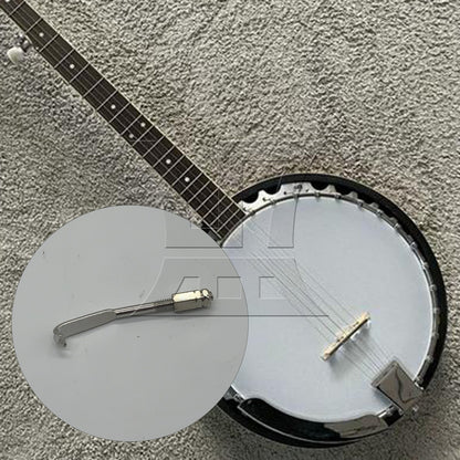 BQLZR 1pc Banjo Hook Bracket Silver for Banjo Repair Replacement