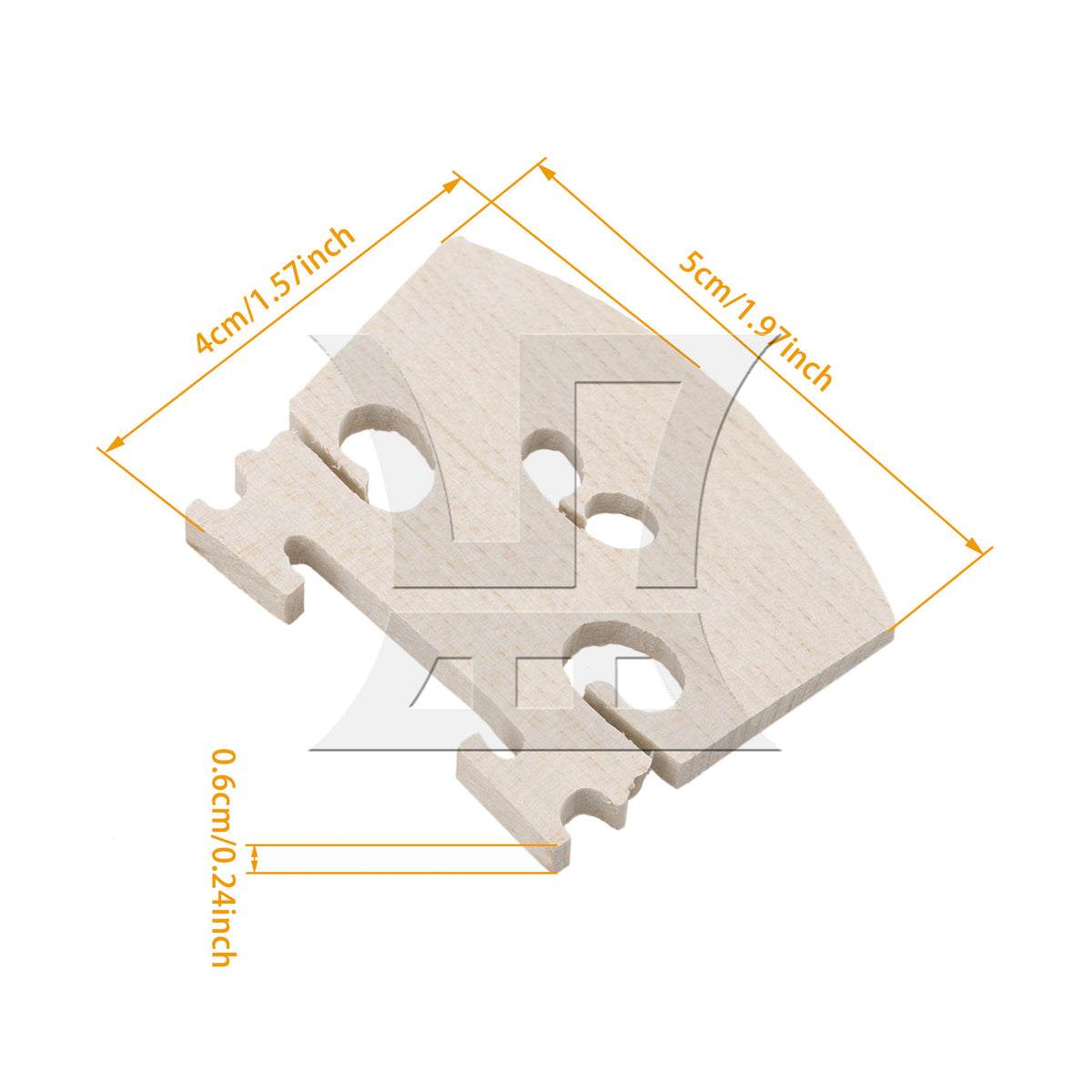 BQLZR 1pc Violin Bridge 4/4 for Violin Repair Replacement Parts