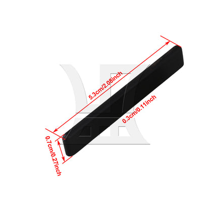 BQLZR 1pc Four-String Ebony Saddle 53 x 3 x 7.2 Mm for Professional Practice Instrument Accessories
