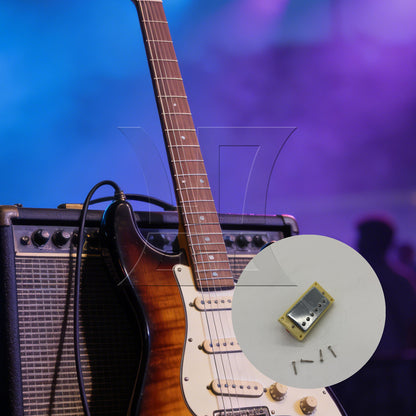 BQLZR 1pc Guitar Neck Pickup Silver Dual Coil Pickup Electric Guitar Accessories