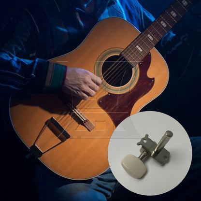 BQLZR 1pc Guitar Tuners String Tuning Pegs Silver Right For Classic Guitar