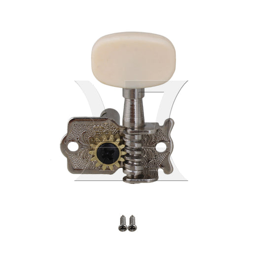 BQLZR 1pc Guitar Tuners String Tuning Pegs Silver Left For Classic Guitar