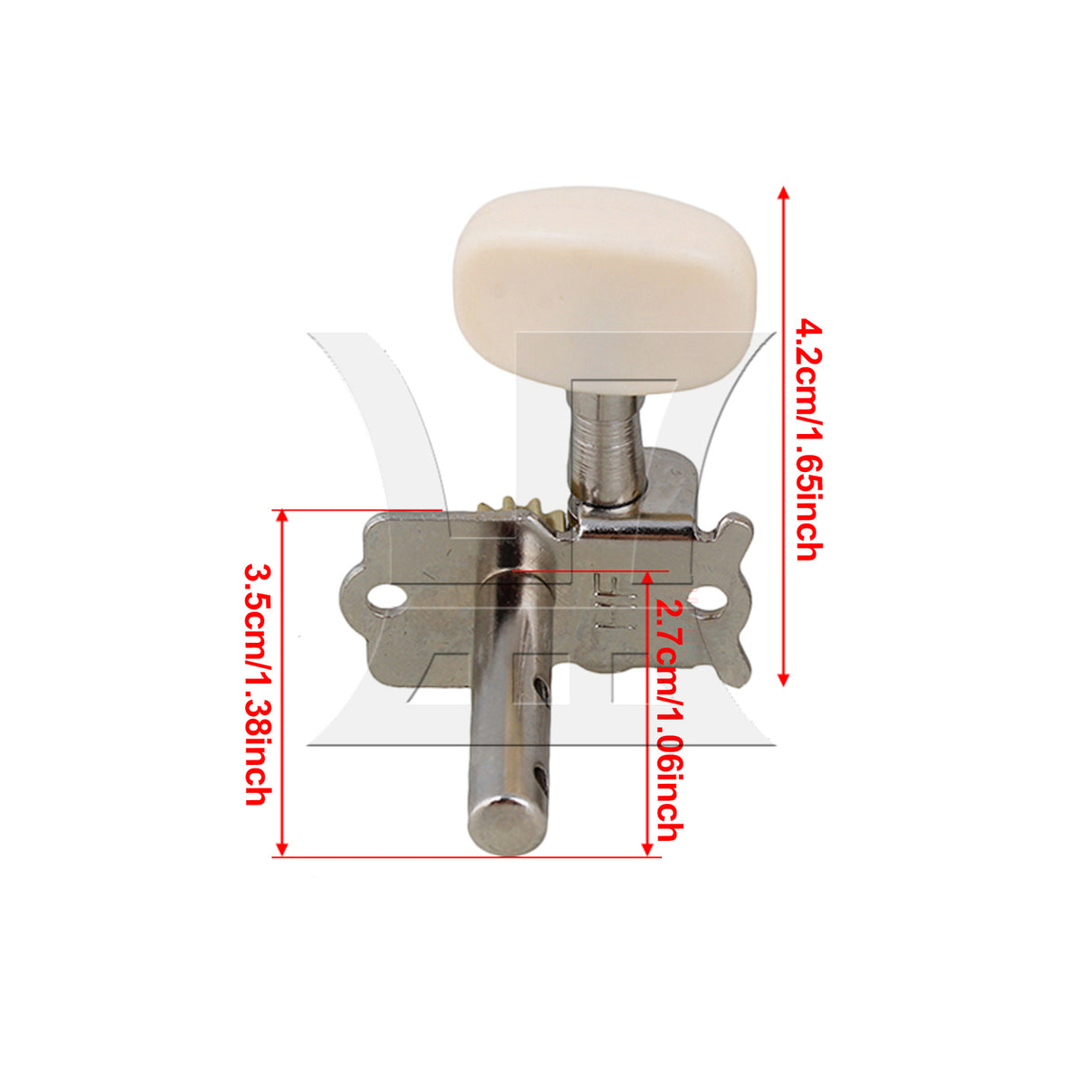 BQLZR 1pc Guitar Tuners String Tuning Pegs Silver Left For Classic Guitar