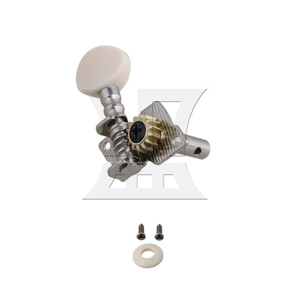 BQLZR 1pc Ukulele Tuning Peg Right Chrome for Professional Practice Instrument Accessories