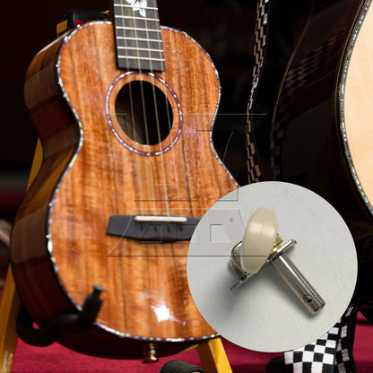 BQLZR 1pc Ukulele Tuning Peg Left Chrome for Professional Practice Instrument Accessories