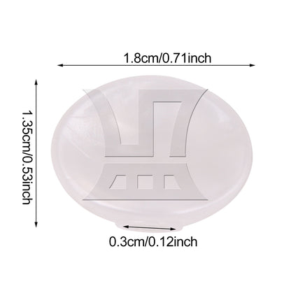 BQLZR 1pc Round Tuning Handle Plastic White Winder