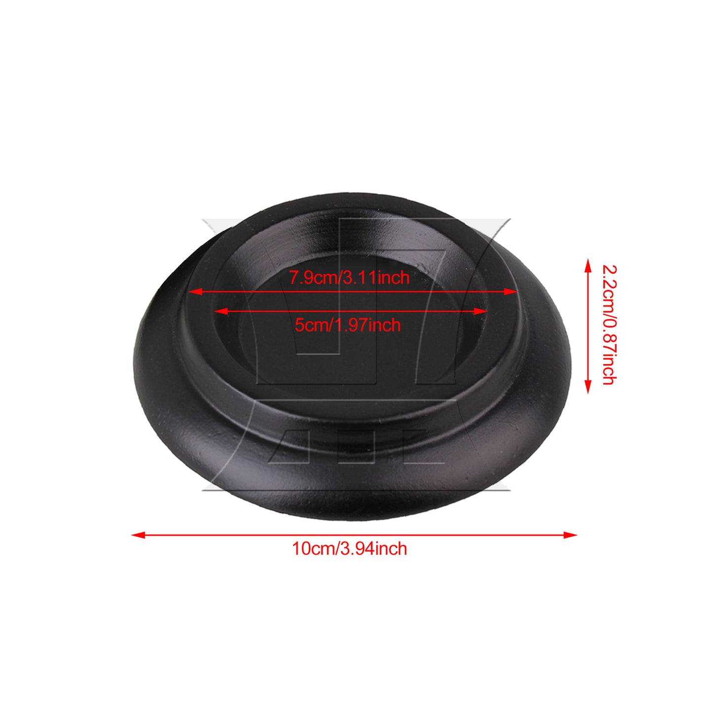 BQLZR 1pc Solid Wood Grand Piano Caster Cup Black for Double Wheel Upright Piano