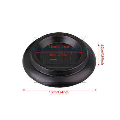 BQLZR 1pc Solid Wood Grand Piano Caster Cup Black for Double Wheel Upright Piano