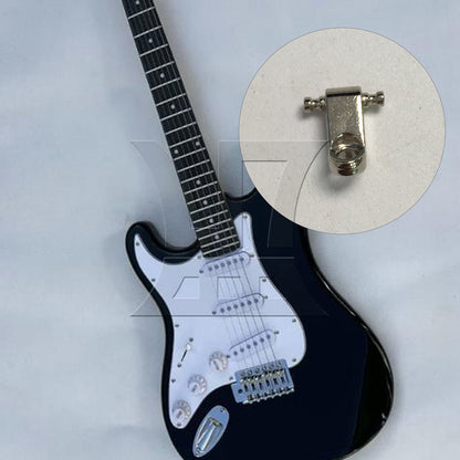 BQLZR 1pc Electric Guitar Headrest String Guide Groove String Pressing Nail Silver for Fixed String Position