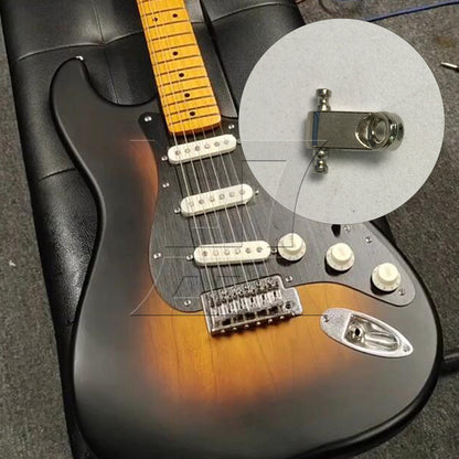 BQLZR 1pc Electric Guitar Headrest String Guide Groove String Pressing Nail Silver for Fixed String Position