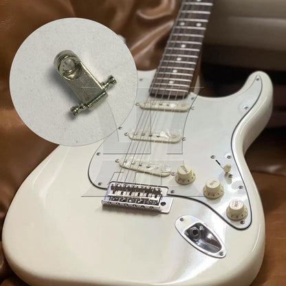 BQLZR 1pc Electric Guitar Headrest String Guide Groove String Pressing Nail Silver for Fixed String Position