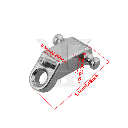 BQLZR 1pc Electric Guitar Headrest String Guide Groove String Pressing Nail Silver for Fixed String Position