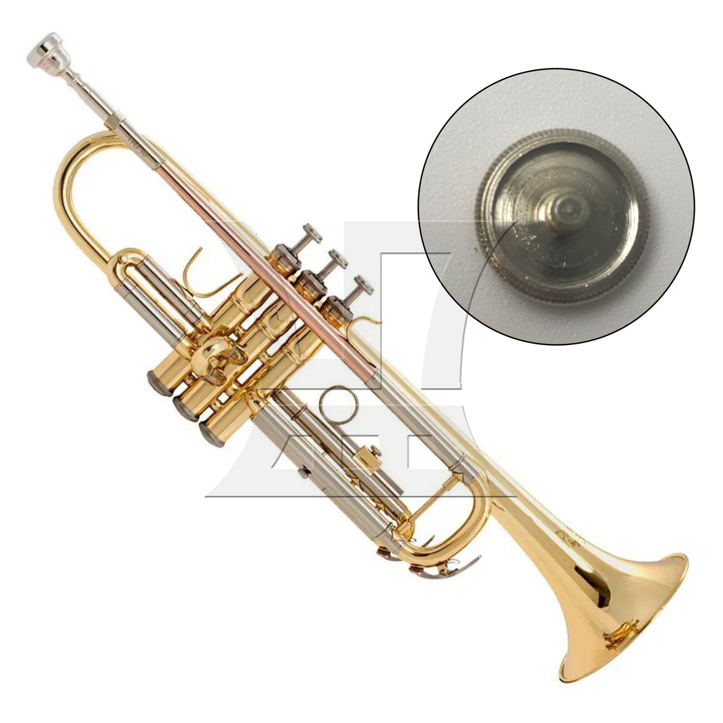 BQLZR 1pc Abalone Shell Trumpet Finger Key Button for Trumpet Replacement and Repair