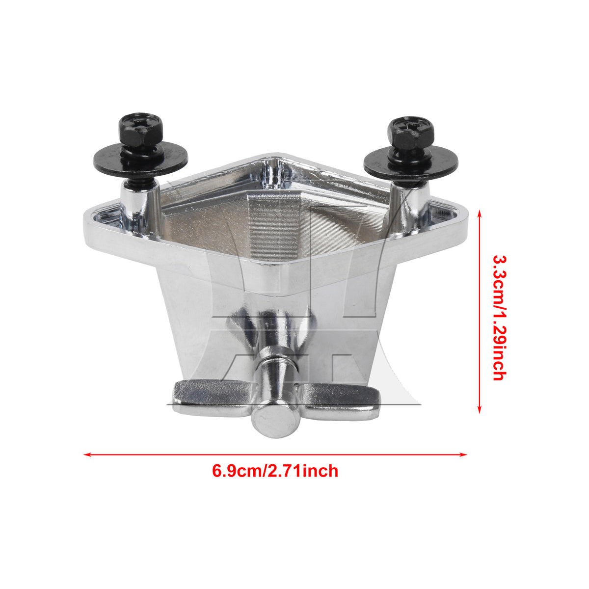 BQLZR 1pc Floor Tom Drum Leg Bracket Silver Drum Jazz Drum Seat Bracket Accessories