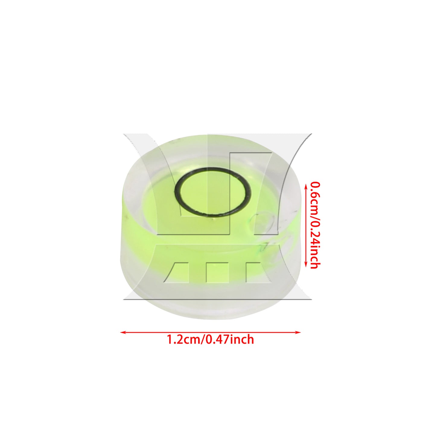BQLZR 1pc Vinyl Record Player Bubble Spirit Level 12 x 6 Mm for Turntable Record Player Accessories