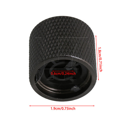 BQLZR 1pc Guitar Tone Knob Black & Red For Guitar Repair Replacement