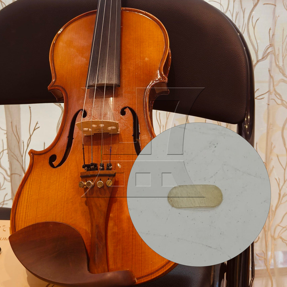 BQLZR 1pc Violin Chinrest Cushion E String Pad For Violin Repair Replacement Parts
